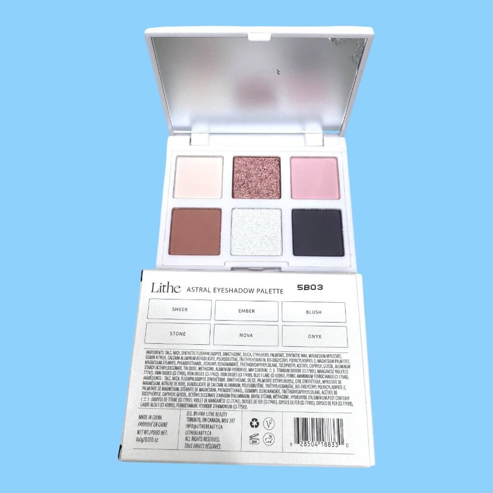 LITHE BEAUTY Astral Eyeshadow Palette 6.0 g 0.035 oz Brand New In Box Sheer